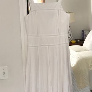 JCrew Long Summer Dress, White, Size 8